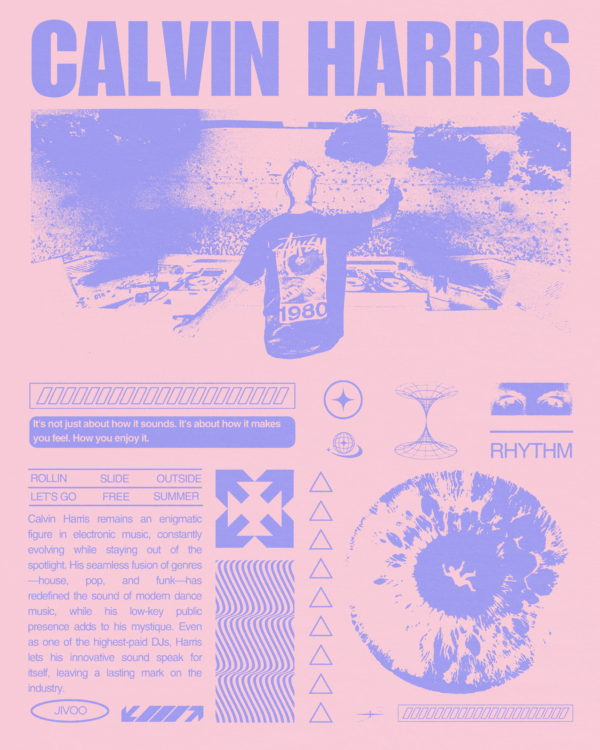 calvin harris pink purple