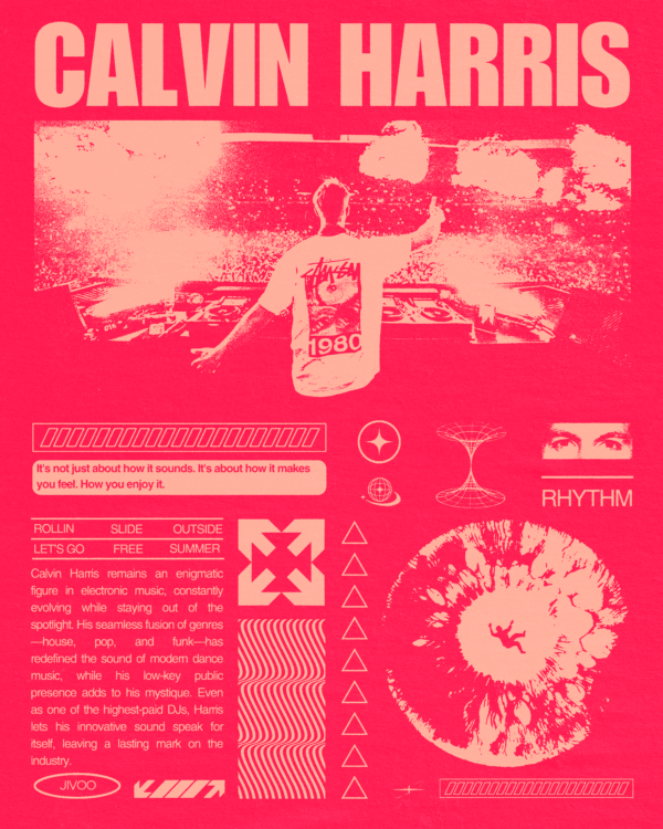 calvin harris rojo